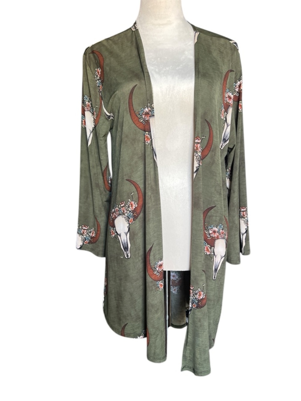 Western Boho Now and Forever Cowgirl Kimono Duster Size Large
